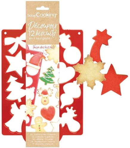 SCRAPCOOKING 2070 Weihnachten Platte Ausstecher Multi Kunststoff Mehrfarbig 34,5 x 20 x 2 cm