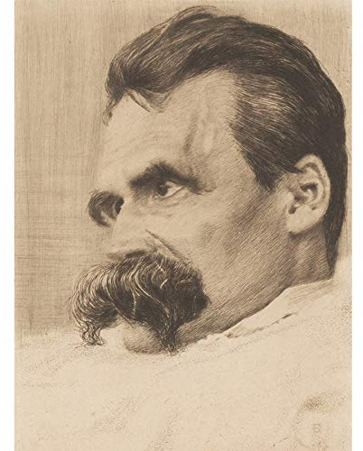 Artery8 Olde Portrait Philosopher Friedrich Nietzsche Ungerahmter Leinwanddruck 30x40 cm