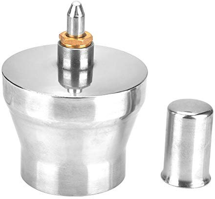 Lampe à Alcool 450 ML en Acier Inoxydable Brûleur à Alcool épaissi avec Vis Et Mèche Chimie Dentaire Lad Lampe