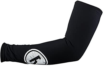 Wowow Unisex Raceviz Artic-Medium-Black Clothes-Arm Warmer, M