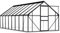 Tidyard Serre de Jardin Polycarbonate/Serre de Jardin 9,31 m² avec Cadre de Base Anthracite Aluminium
