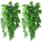UBERMing 2 Pièces Faux Plantes de Lierre Artificielles Faux Feuilles de Palmier Monstera Tropical pour Intérieur Extérieur Maison Jardin Décoration Murale Artificielles Vignes Suspendues