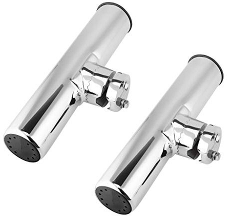 Inzopo 2 Stück/Set 316 Edelstahl Boot Angeln Klemme auf Rutenhalter Rest Mount für Schiene 19-25 mm