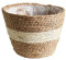 Panier de rangement nordique en paille - En rotin - Pour jardin, maison, salon, chambre, magasin - Beige - M