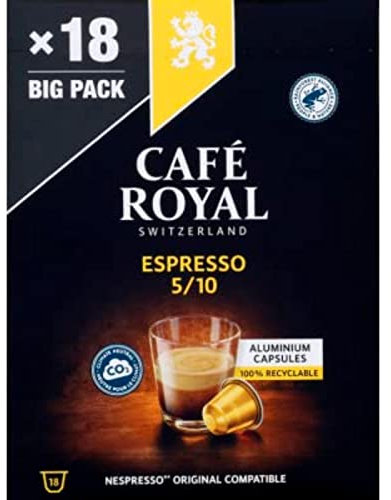 CAFE ROYAL Cafe royal espresso 5/10 - Les 18 capsules