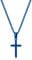 murtoo kette herren, halskette kette, kreuz kette, kreuzanhänger, edelstahl kette, geschenk herren(blau,S,60cm)