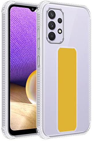 Cadorabo Hülle kompatibel mit Samsung Galaxy A33 5G Schutzhülle TPU Silikon Case Standfunktion Design mit Kameraschutz Slim Kratzfest Weiche Gummi mit Rundumschutz Case Hülle für Galaxy A33 5G in Gelb