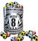 Newcastle Football Team Shirt Personalised Mug Gift with Chocolate Footballs