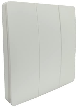 LED ATOMANT Kabelloser Schalter mit Selbstversorgung, RF 433 MHz, ohne Kabel und Batterien, Intelligenter Regler IP67 (3-Wege-Drucktaste).