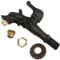 AERZETIX - C60228 - Cannelle murale robinet d'évier 1/2'' tête dragon à manette antique rétro décorative - fontaine ornement salle de bain vintage robinetterie jardin - en laiton vieilli noir