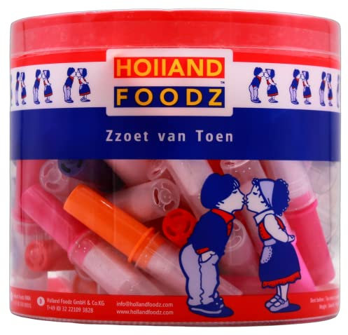 Holland Foodz Lippenstift mit Lolliinhalt, 6er Pack (6 x 304g)