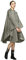 LAMA Wasserdichter Regenponcho, leichter wiederverwendbarer Regenponcho-Mantel, Wanderregenmantel, Jacke mit Kapuze und Tragetasche für Erwachsene, Damen, Herren, Outdoor-Aktivitäten, grau, Large/