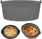 Silicone Slow Cooker Liner for 7-8QT Pot Reusable Slow Cooker Liners Round with Handle Leakproof Slows Cookers Liner Insert Dishwasher Safe Heat Resistant Silicone Cooking Liner Divider for Kitchen