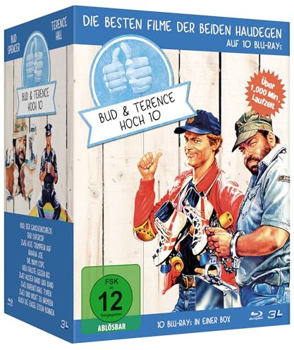 BUD SPENCER & TERENCE HILL Hoch 10 - 10er Blu-ray Haudegen-Box [Blu-ray] [Amazon Exclusive]