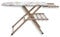 Asse da Stiro, Tavola da Stiro, Regolabile e Pieghevole, 115x40x140h cm, Legno Faggio, PortaCaldaia, Made in Italy (Naturale)