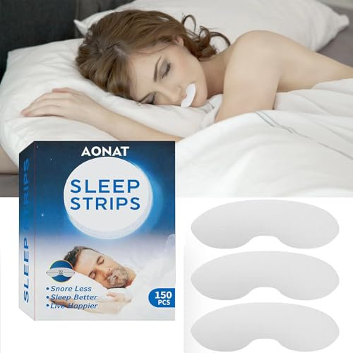 150Pcs Mouth Tape for Sleeping,Mouth Tape,Mundpflaster Schlafen,Mund Zukleben Schlaf,Anti Schnarch,Schnarchstopper,Verbessern Sie Die Mundatmung und Einen Erholsamen Schlaf