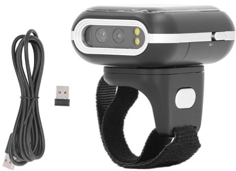 Drahtloser -Ring-Barcode-Scanner, Symcode 1D-Barcode-Leser, Funktion und 2,4 GHz Kabellose und Kabelgebundene Verbindung, Tragbarer Finger-Barcode-Leser