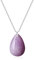 COAI Kristall Halskette mit Tropfen Kunzit Anhänger und 925 Silberkette für Damen Edelsteinkette für Frauen