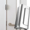 Reelz home Door Lock Without Drilling No Tools Needed Easy Installation with 3M Tape or Screws Child Safety Lock Easy to Lock and Unlock with One Hand Baby Proofing Bedroom Door Lock (Silver)