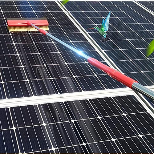 Window Cleaning Brush, Washing Set Extension Cleaning Pole Suitable for Photovoltaic Panel Cleaning, Trucks Windows, Window Glass Wall, 7 Meters, pump version (3.5 Meters pump version)
