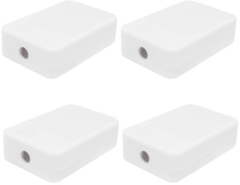 Create idea 4 Stück Anschlussdose 55 X 35 X 15 Mm ABS Kleine Wasserdichte Elektroprojektbox für Elektronik-Leiterplattengehäuse Elektronische Hobbybox Weiß