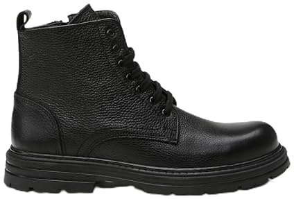 Hotic Genuine Leather Men's Boots - Durable & Stylish for All Seasons, Comfort-Fit, Outdoor & Everyday Use
