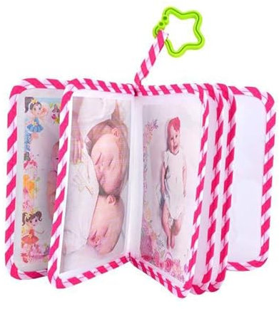 Baby-Fotoalbum Stoff-Fotobuch | Souveniralbum Mit Niedlicher Cartoon-Giraffe | Weiches Stoffalbum Als Babyparty-Geschenke Und Fotosammler Für Kleinkinder Und Kinder