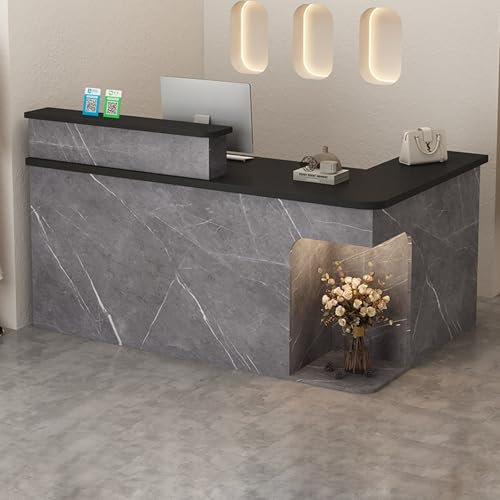 TUPAFJU Kleine rezeptionstheken,Empfangstheke,verkaufstheke,empfangstresen,Reception Desk,tresen,kassentisch,messetheke,bartheke,bürotheke rezeption Tisch,Moderne rezeptionstheken,rezeptionsmöbe(F2)