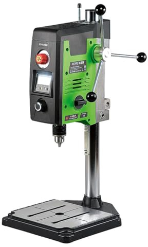 BACHIN Bench Drill Stand 800W Brushed digital display Mini Electric Bench Drilling Machine Chuck 1.5-16mm 6-Speed Benchtop Drill Press, Spindle Speed: 200-2500r/min