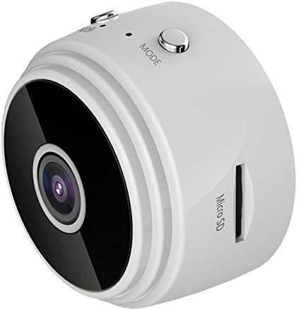 SHENGXINA Webcam 1080P Wireless WiFi CCTV Indoor/Outdoor HD MINI IP Camera Home Computer Peripherals Webcams(White)