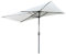 HAOKKV Sombrilla De Jardín Semirectangular De 235 Cm De Alto | Sombrilla De Pared Con Manivela | Protección UV E Impermeable | Césped, Terraza, Patio, Piscina(White)