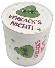 M.Kritzinger's Dekorolle Toilettenpapier Festtagsmuffel, Weihnachtsmuffel, 2-lagig, 24m (Verkack's Nicht!)
