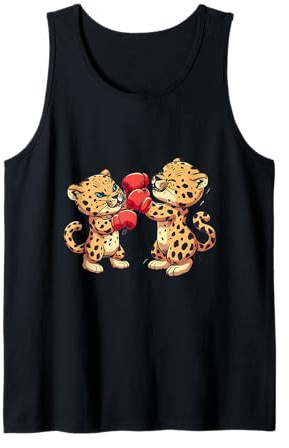 Boxe Leopard Lover Gants de Boxe Kickboxing Funny Boxer Débardeur
