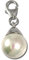 SilberDream Charm 925 Echt Silber Armband Anhänger weiß Perle Perle FC211W Silber Charmsschmuckanhänger
