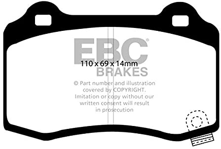 EBC Brakes DP61788 Green stuff Brake Pads 6000er-Serie