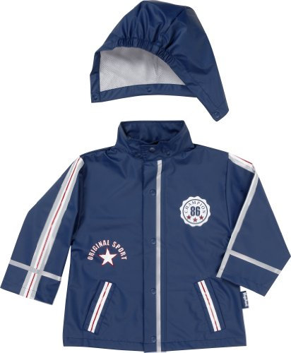 Playshoes Jungen Champion, Oeko-Tex 100 Regenmantel, Blau (original), 128