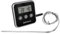 Browin 185800 Lebensmittel-Thermometer mit Sonde aus Rostfreiem Stahl - 1,5 m, von 0 bis 250°C, Timer, Alarm, Elektronische Anzeige, zum Kochen, Räuchern, Backen, Schwarz
