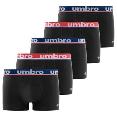 Boxer Homme 100% Coton, Calecon Homme, Agréable, Peaux-sensibles (Lot de 5), Noir, Taille 2XL