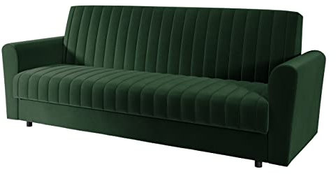 Modernes Schlafsofa Molly, Sofa mit Bettkasten und Schlaffunktion, Bettsofa, Lounge Couch mit Bettfunktion, Schlafcouch, Farbauswahl, Polstersofa (Kronos 14)