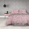 AmeliaHome 3tlg Bettwäsche 200x200 cm mit 2 Kissenbezügen 80x80 cm 100% Baumwolle Reißverschluss Leopardenflecken rosa Madera Pink Panther