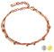 Kim Johanson Edelstahl Damen Armband *Dream* in Silber, Gold & Roségold | Armkette mit beweglichen Kugeln | Boho Schmuck | Verstellbar inkl. Schmuckbeutel (Rosegold)