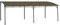 丨 丨Pavillon Gartenpavillon Terrassenpavillon Pergola Vordach Garten Terrassen Überdachung Anbaupavillon Gartenzelt 6x3x2,55 m Taupe