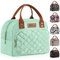 HOMESPON Isolierte Lunchtasche für Frauen Männer Arbeit Erwachsene Kühltasche Lunchbox Behälter (Grün)