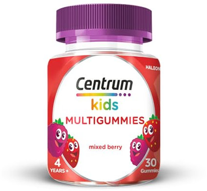 Centrum MultiGummies, Immunity Support, gummy multivitamins for kids with Mixed Berry, Natural Fruit Flavour, Includes key vitamins C and D, 30 Chewable Multigummies
