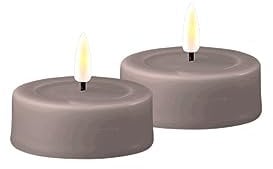 ReWu Deluxe Homeart Grande Tealight 2 pezzi - Grigio