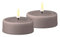 ReWu Deluxe Homeart Lot de 2 grandes bougies chauffe-plat Gris