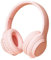 Casque Bluetooth sur L'oreille, Casque sans Fil, Bluetooth 5.3, Casque avec Basses Profondes, Son Stéréo HiFi pour Téléphone Portable de Travail de Voyage (Rose)