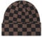 LumiSyne Strickmütze Für Damen Herren Schachbrett Kariert Muster Doppelter Zweck Mütze Mit Bündchen Und Slouchy Beanie Doppellagiger Stoff Stretchy Warme Baggy Skull Cap Winter Mütze Für Outdoor