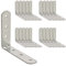 OMIDEAS 20 x Équerre de Fixation (60 x 60 x 16) Support d'angle Droit en forme de L, Équerre Angle 90 Degrés en Acier, Équerre étagère, Équerre de Coin