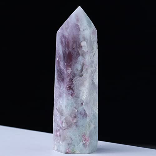 Cristalli e Pietre Bacchetta di Cristallo Naturale Torre di Pietre lucidate Punto di Cristallo Pietra preziosa Regalo Reiki Quarzo Decorazione per la casa Naturale (Tourmaline 7_8cm)